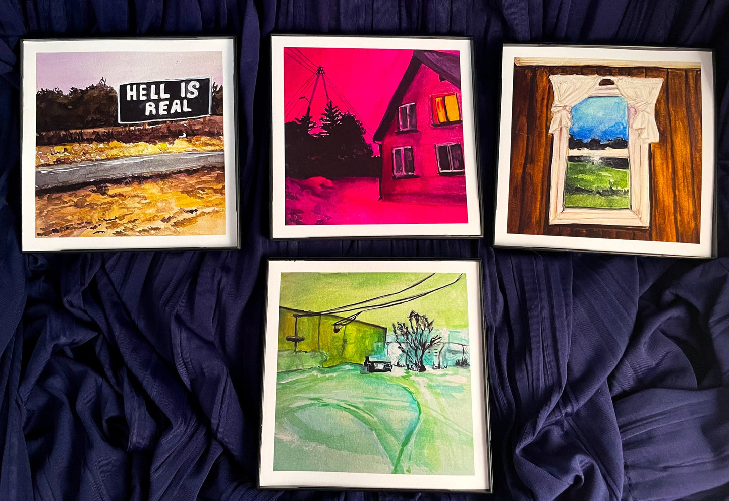 Midwestern Goth Mini Print Pack of 7 - 4x4 (Unframed) - Wild Jam ArtWild Jam Art